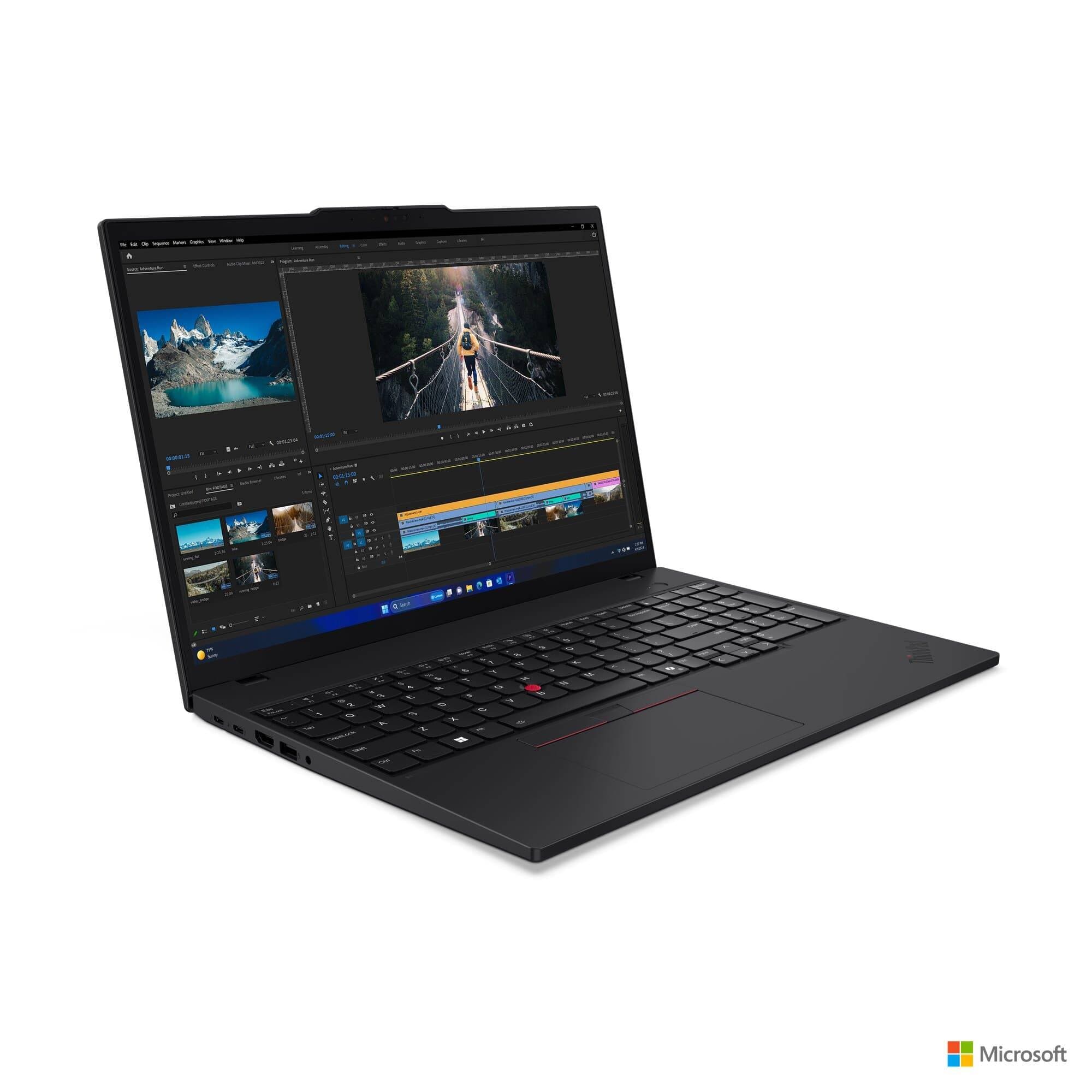 Laptops LENOVO ThinkPad T16 G3 / 16 pulgadas / Intel Core Ultra 7 / 155U / 16 GB / Windows 11 Pro / 512 GB