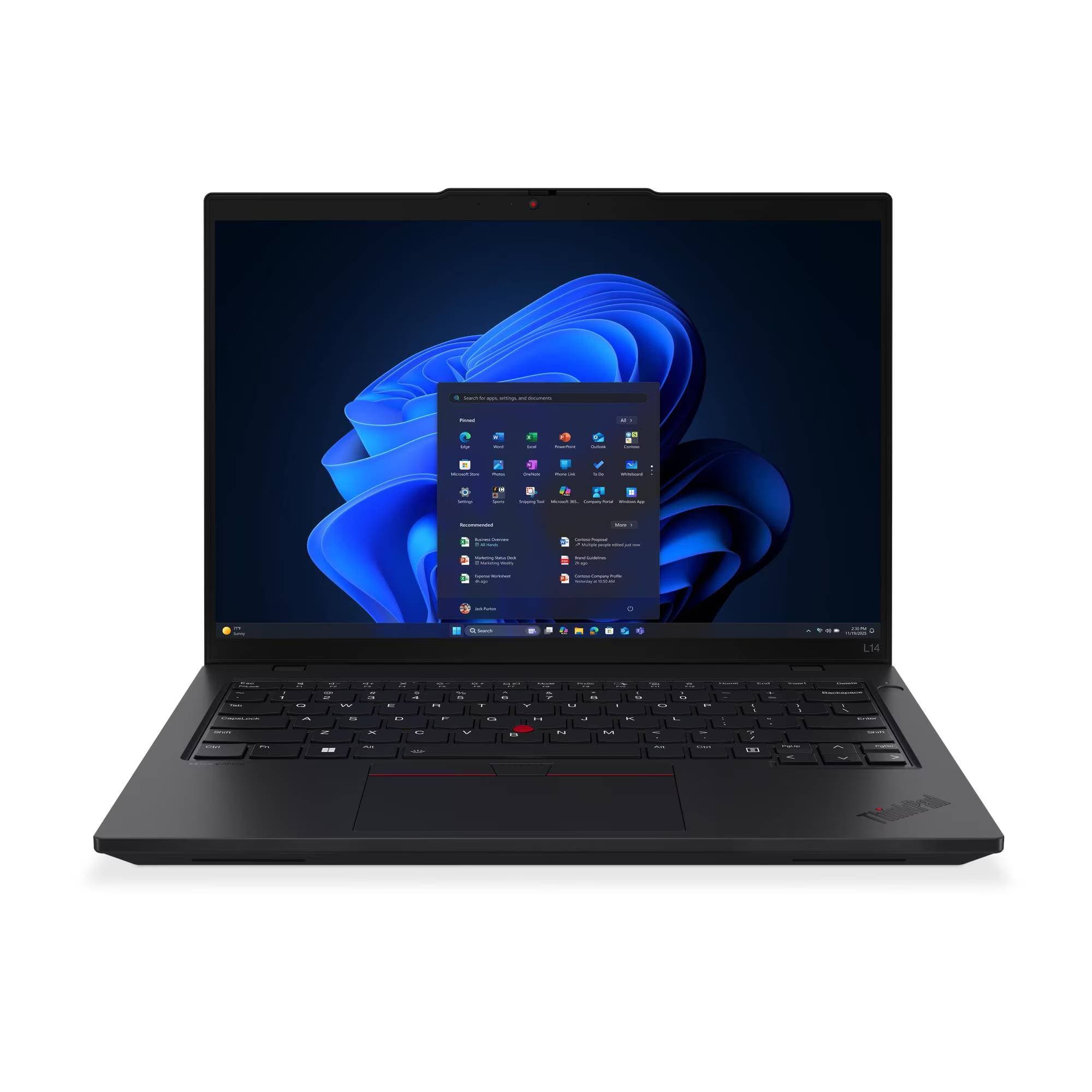 Laptop LENOVO ThinkPad L14 G7 / 14 Pulgadas / Intel Core Ultra 5 225U / 16 GB / Windows 11 Pro / 512 GB SSD