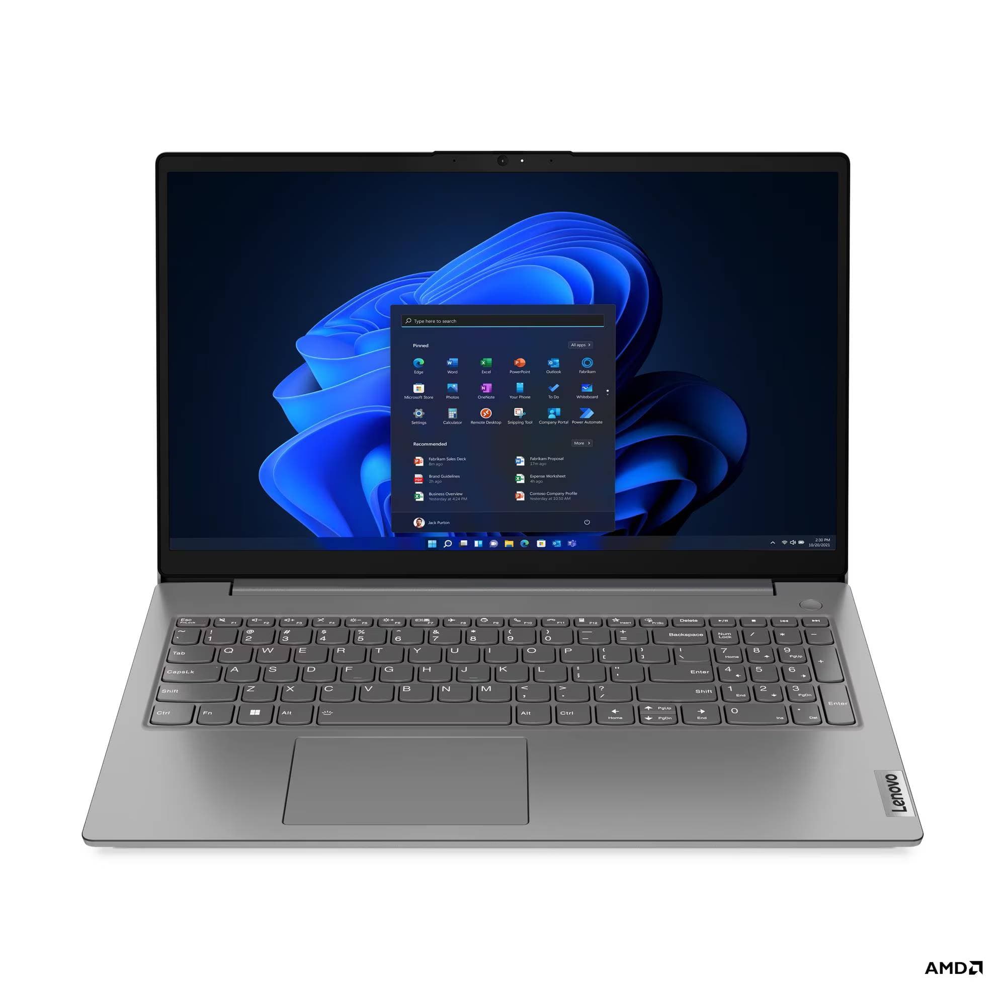 Laptop LENOVO V15 G4 / AMD Ryzen 5 7430U / 16 GB / 512GB SSD / W11P / Pantalla 15 / 6 pulgadas / 1 año de garantia
