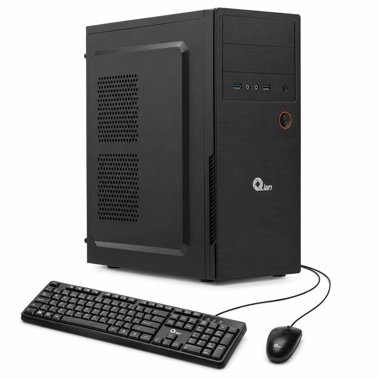 PC de Oficina QIAN / Intel N100 / STOCK FAN / 8GB DDR4 1X8 / Gabinete Qian MAT-01 / Kit de teclado y mouse.