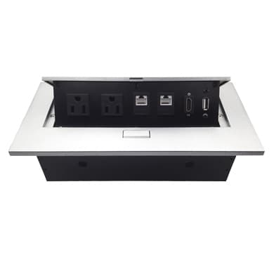 CAJA PARA MESA: HDMI, USB, RJ45 CAT6 BROBOTIX 171224
