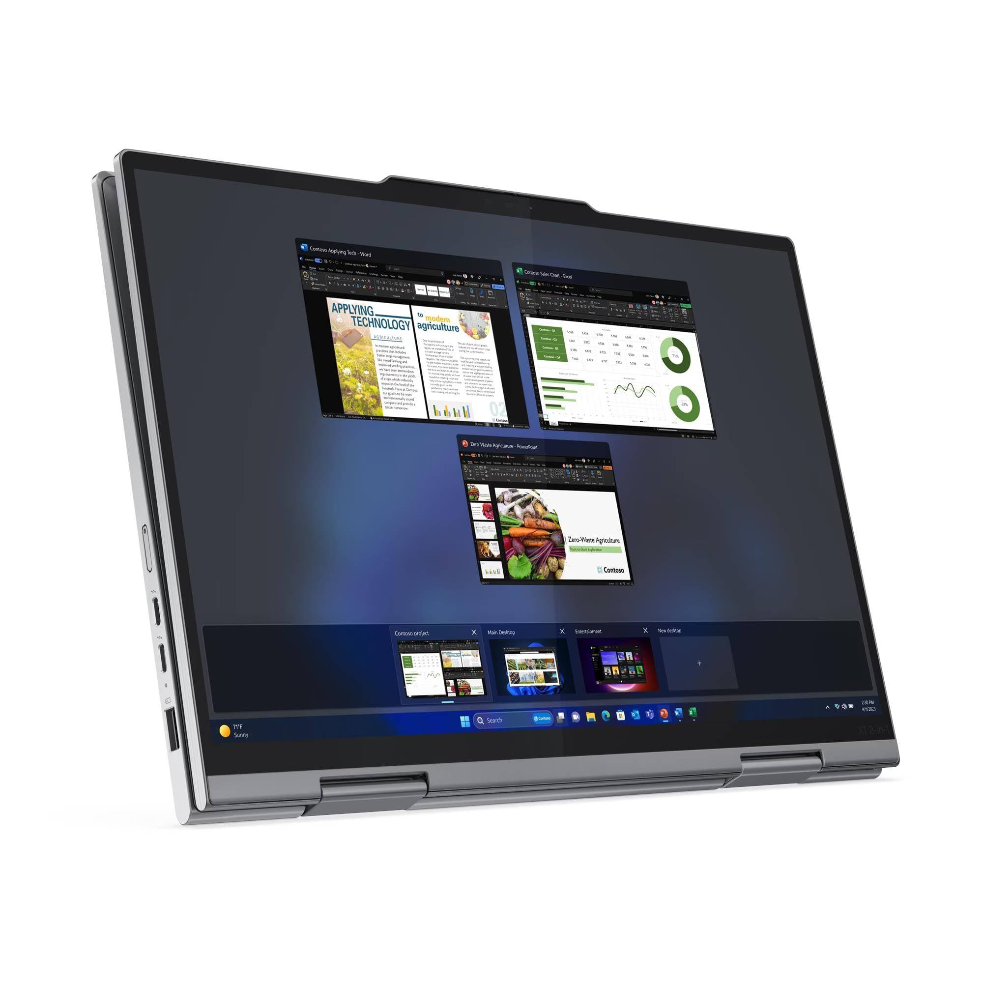 Laptop ThinkPad X1 2-in-1 Gen 9 / Pantalla 14 Pulgadas TOUCH / Intel Core Ultra 7 155U / 16 GB / 512 GB SSD / Windows 11 Pro / 3 años de garantía