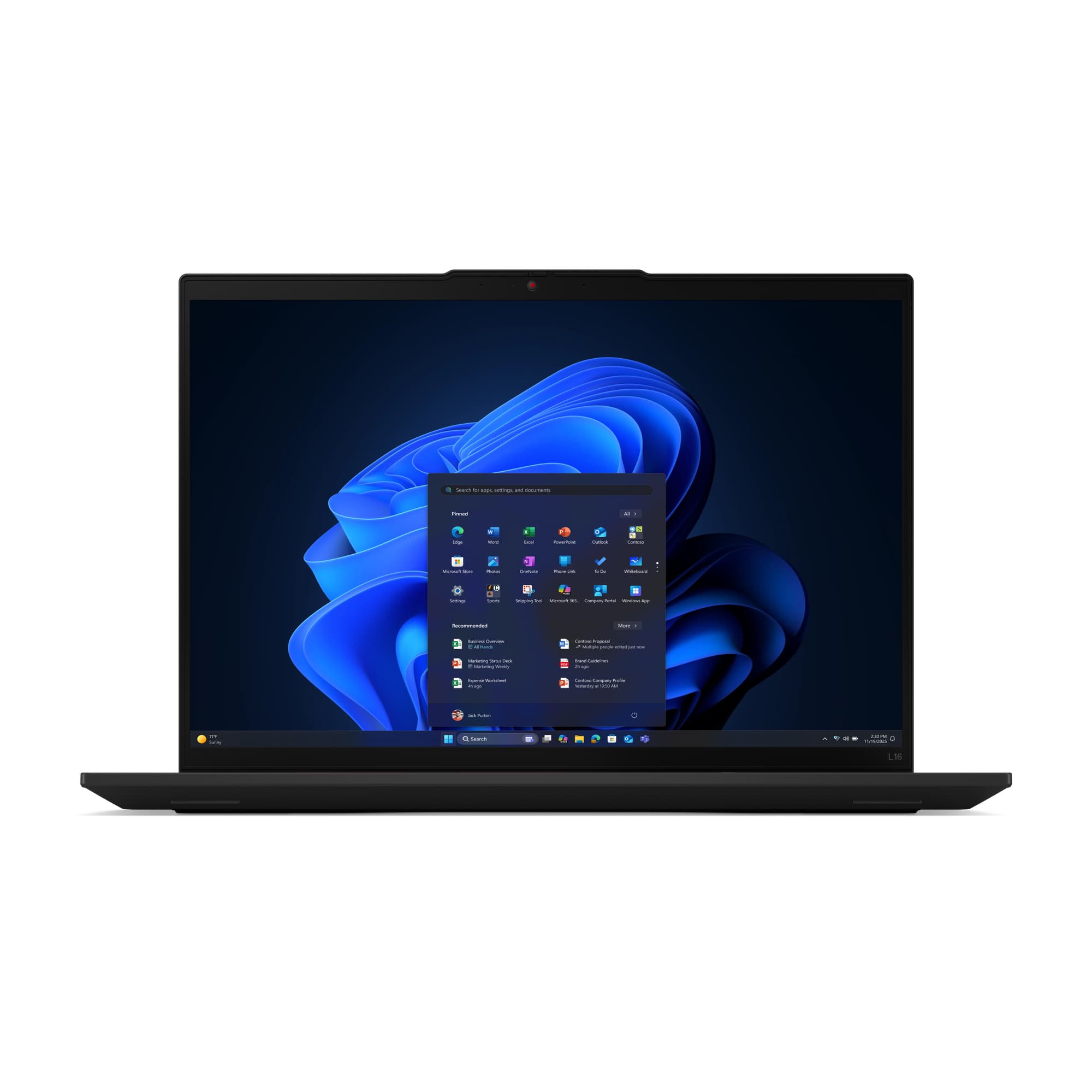 Laptop Lenovo ThinkPad L16 Gen 2 Intel Core Ultra 5 225U / 16 GB / 512 GB SSD / W11P / 1 año de garantia