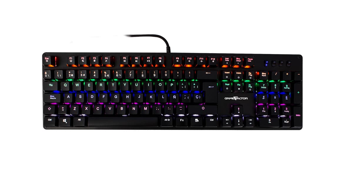 Teclado mecánico GAME FACTOR KBG400-PK-BL